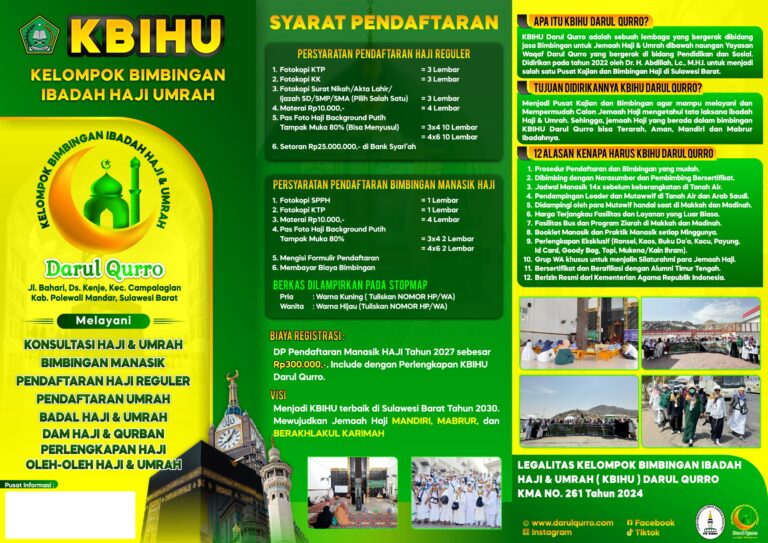 Wujudkan Haji Mabrur, KBIHU Darul Qurro Resmi Buka Pendaftaran untuk Keberangkatan Tahun 2027