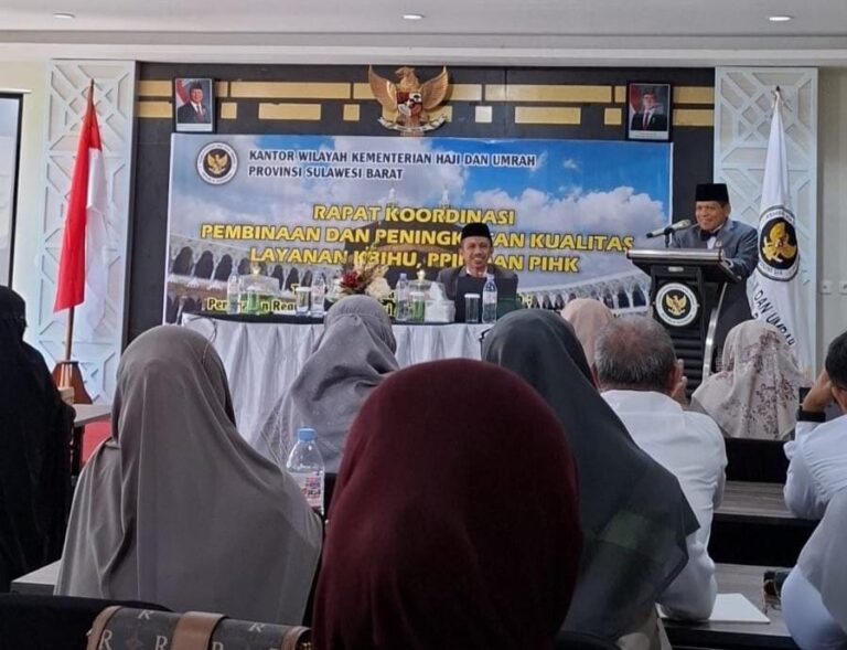 Kemenhaj Sulbar Gelar Rakor Pembinaan, Kakanwil Kemenhaj Tekankan Kualitas dan Standar Pelayanan