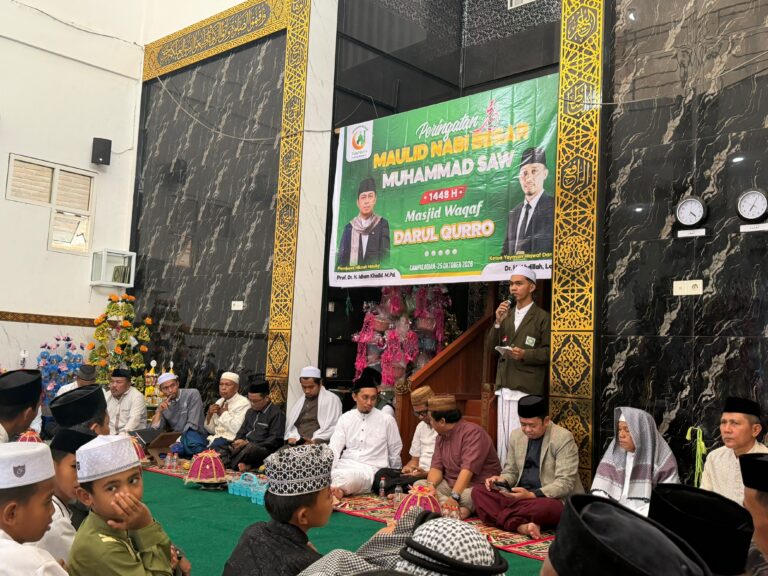 Peringatan Maulid Nabi Muhammad SAW di Masjid Wakaf Darul Qurro: Benteng Moral dan Karakter Generasi Rabbani